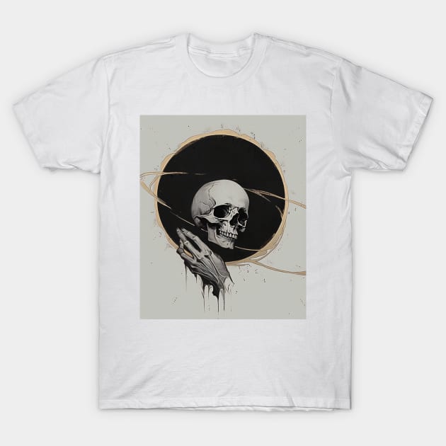 Death Mask T-Shirt by Sheptylevskyi